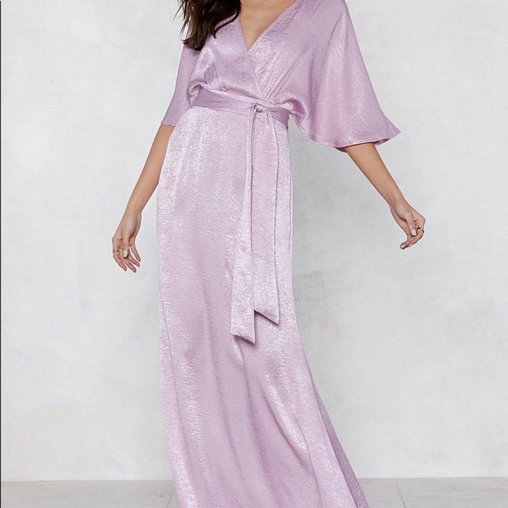 Lilac maxi dress
